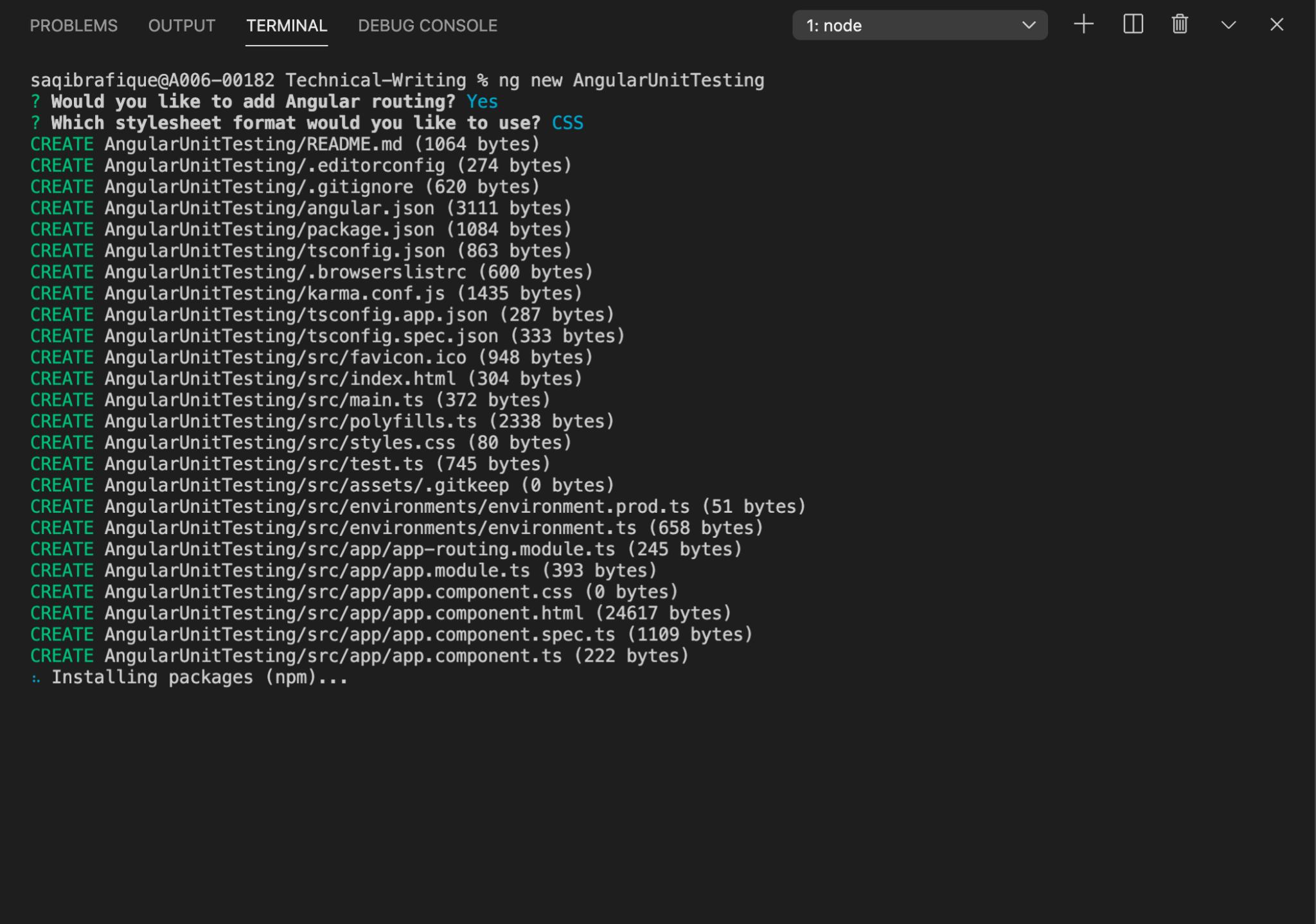 Angular Unit Testing