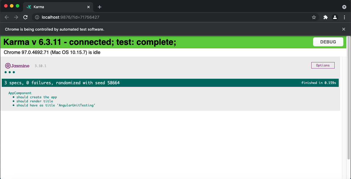 Angular Unit Testing