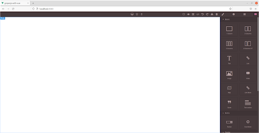 grapesjs with vuejs