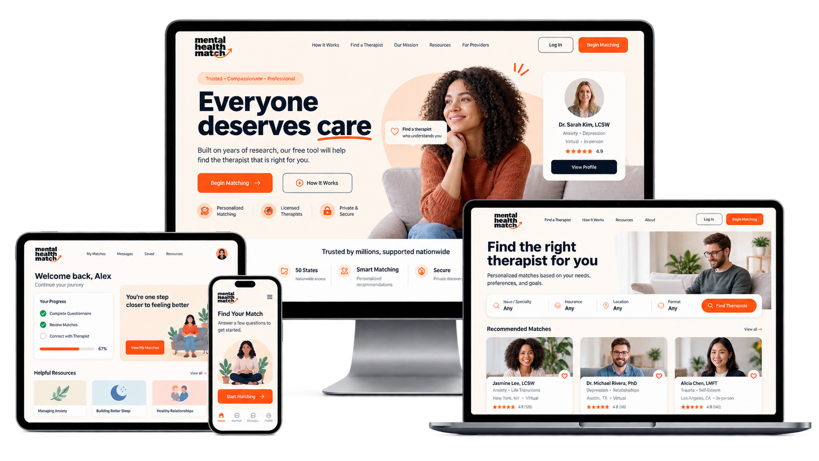 Marketplace Connecting People to The Right Therapist