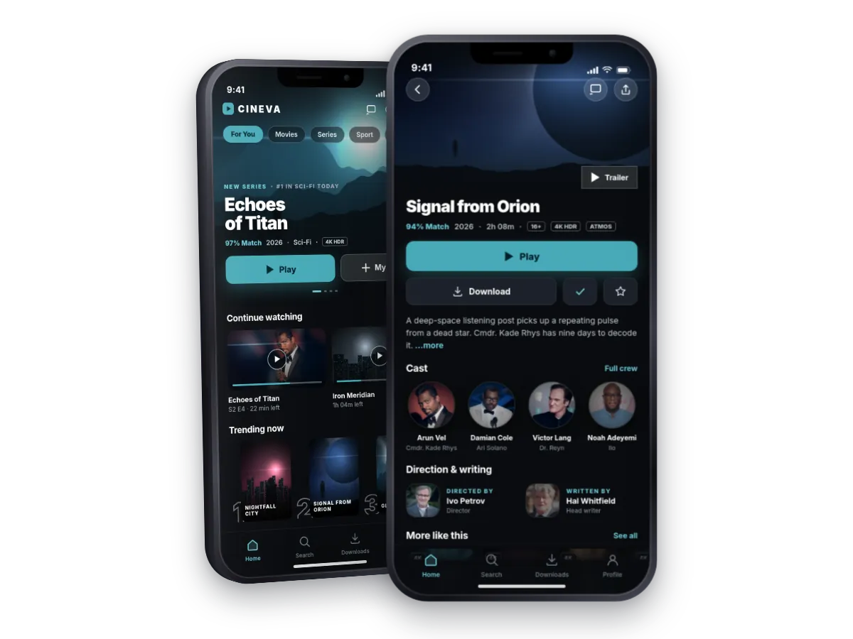 Swipe-Based Movie & TV Discovery App Built Around Artists & Snozzberry