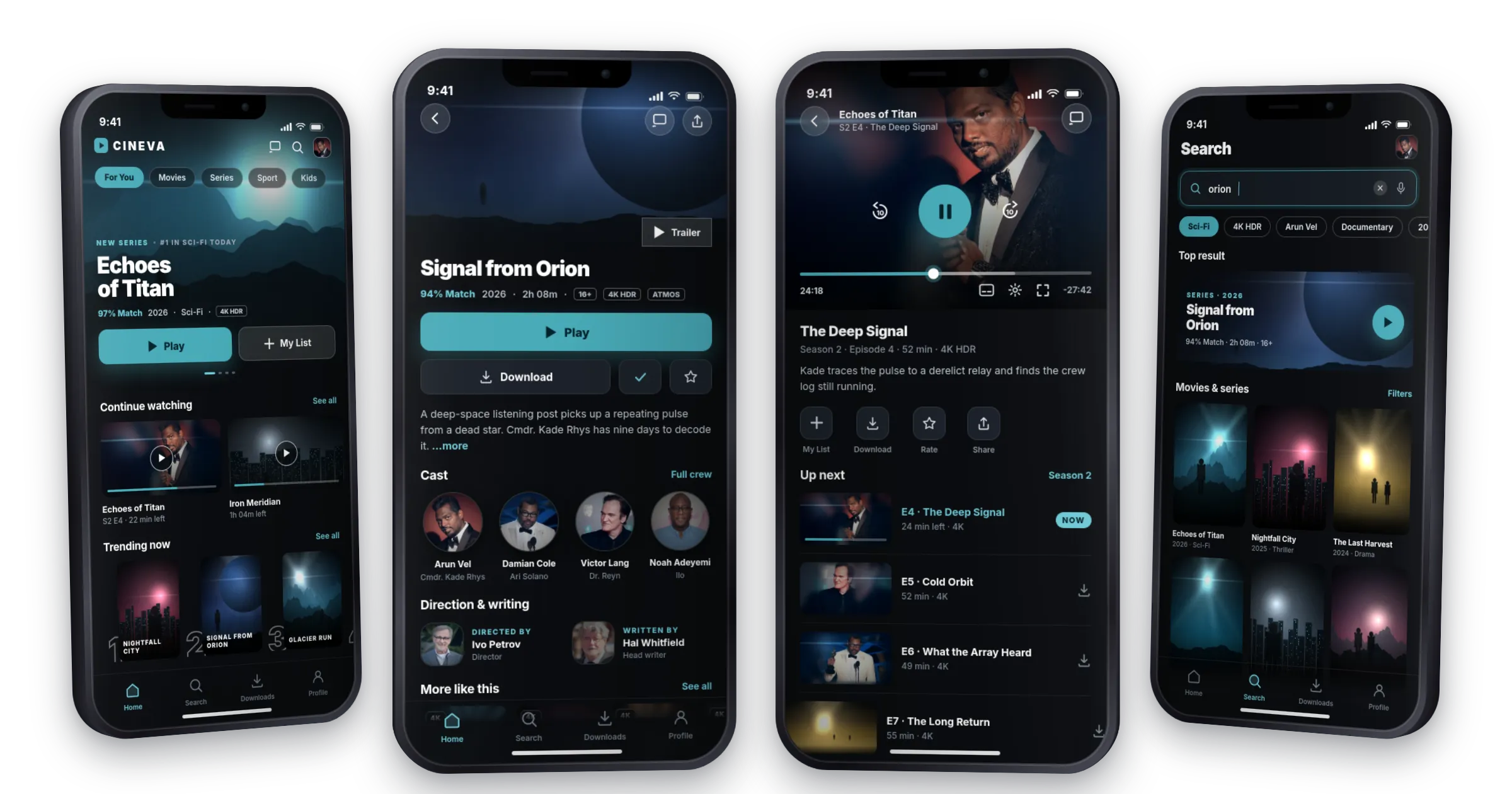 Swipe-Based Movie & TV Discovery App Built Around Artists & Snozzberry